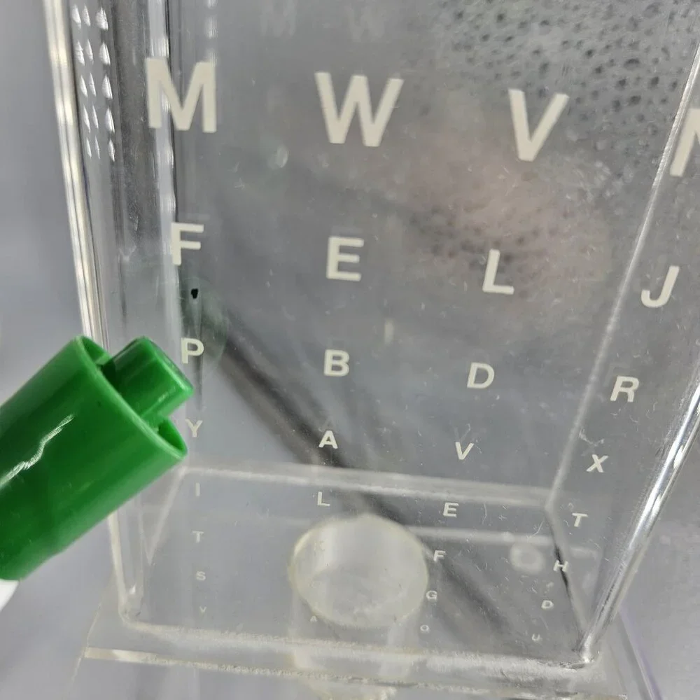 Optometry Eye Chart Clear Acrylic Display Office Stand Cup Holder Vision Testing